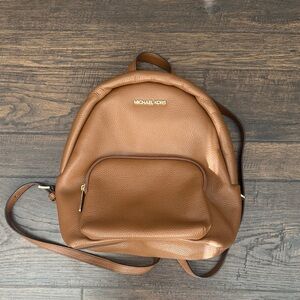 Michael Kors Tan Leather Backpack